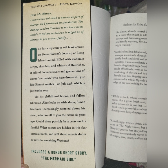 The Book Of Speculation, A Novel, by Erika Swyler. Brand New Paperback. - Picture 2 of 4